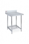 Metro Stainless Lab Worktables with Stainless Backsplash and 3-sided Frame