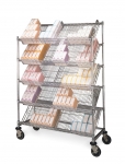 Metro Slanted Shelf Catheter Cart Additional Slanted Shelves