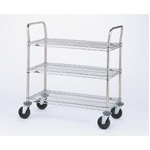 Metro Heavy-duty SP Series Carts with Chrome Finish