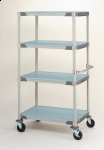 Metro MetroMax i Stem Caster Carts with Polymer Solid Shelves