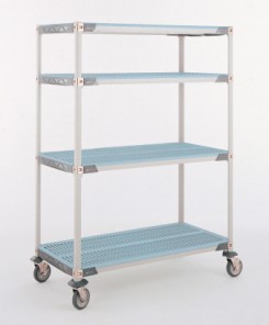 Metro MetroMax i Stem Caster Carts with Open Grid Shelves