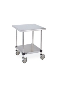 Worktables w/ Stainless Island Top & Solid HD Shelf