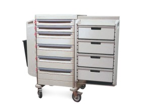 General Supply Mob Cart w/ drawers and locks